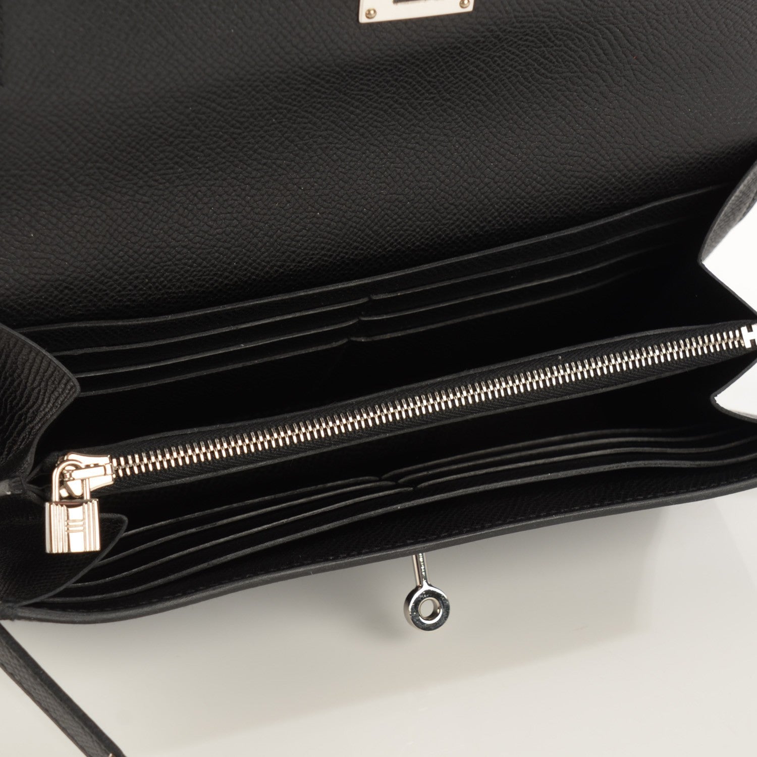 Hermes Epsom Kelly Longue Wallet Black 4 of 15
