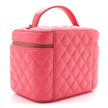 Chanel Caviar Quilted Large Vanity Pouch Pink 4 of 11