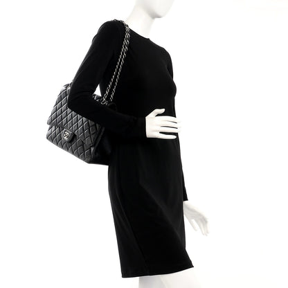 Chanel Lambskin Quilted Maxi Single Flap Black 2 of 8