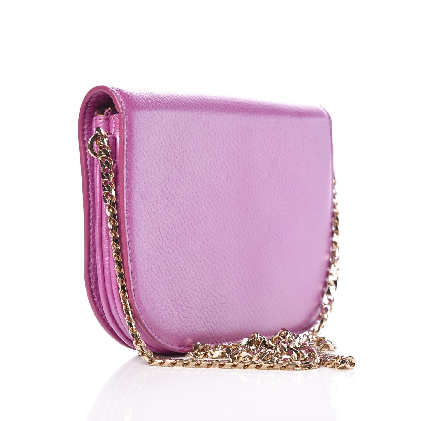 Metallic Calfskin Shadow Crossbody Orchid