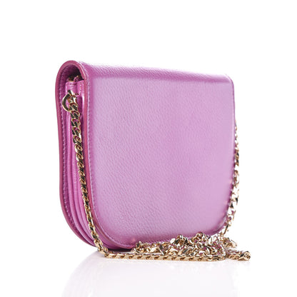 Jimmy Choo Metallic Calfskin Shadow Crossbody Orchid 3 of 7