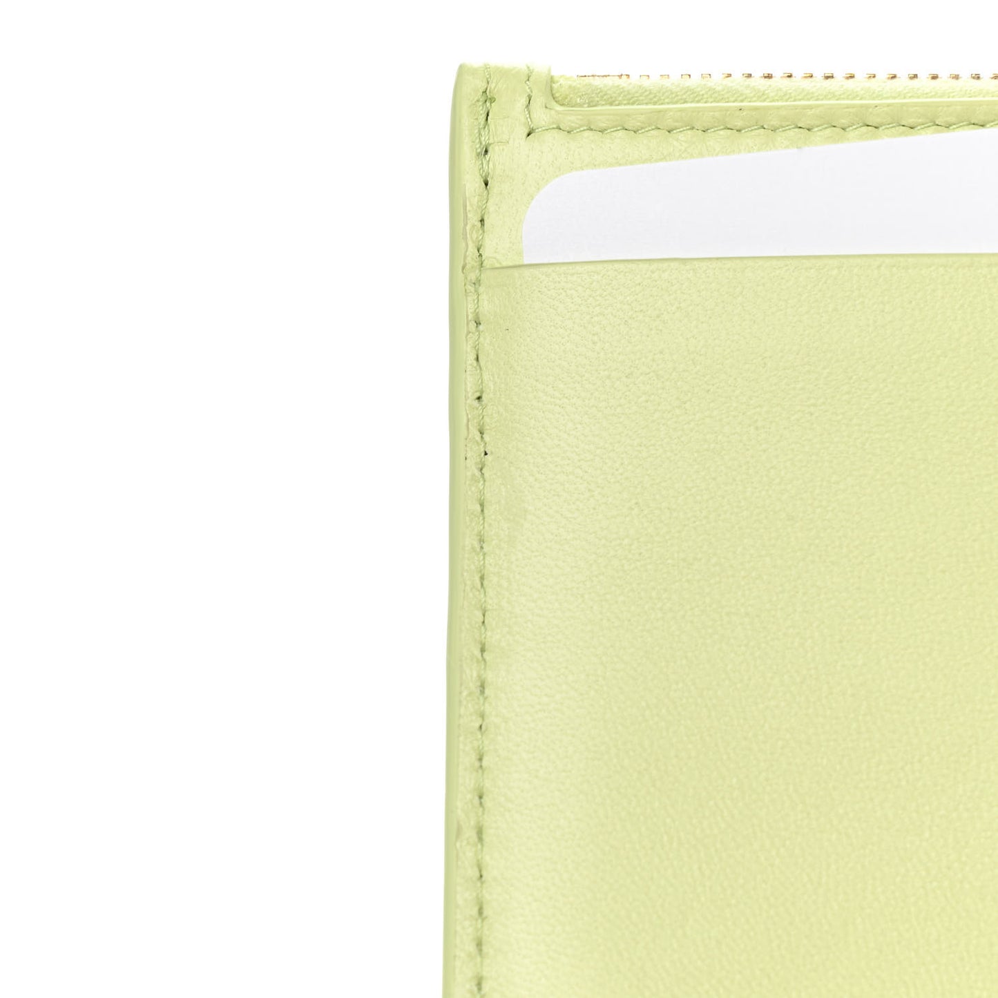 Lambskin Maxi Intrecciato Bill Pouch Lemon Washed
