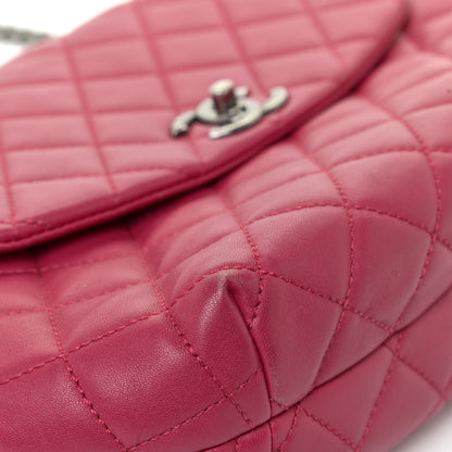 Chanel Lambskin Quilted Large Daily Supple Flap Dark Pink 24 of 27