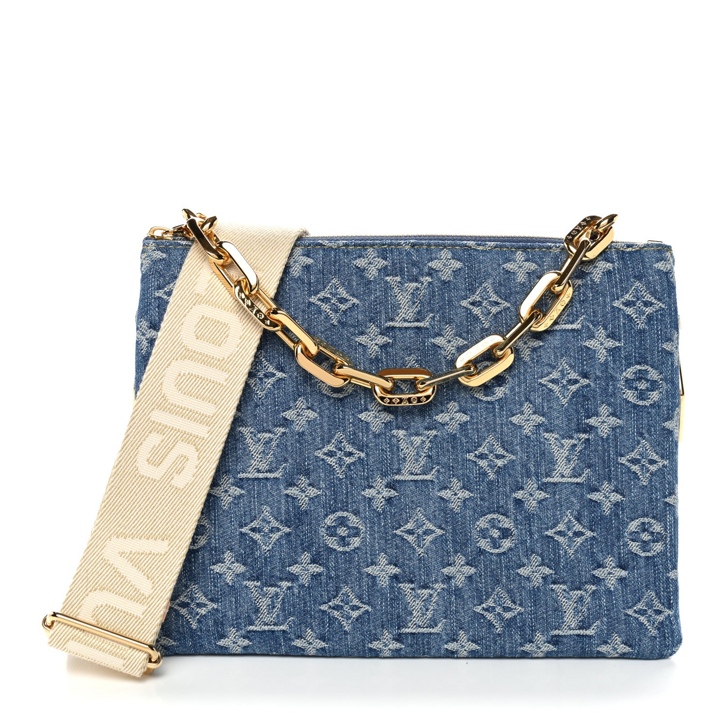 Louis Vuitton Monogram Denim Coussin PM  Blue 1 of 9