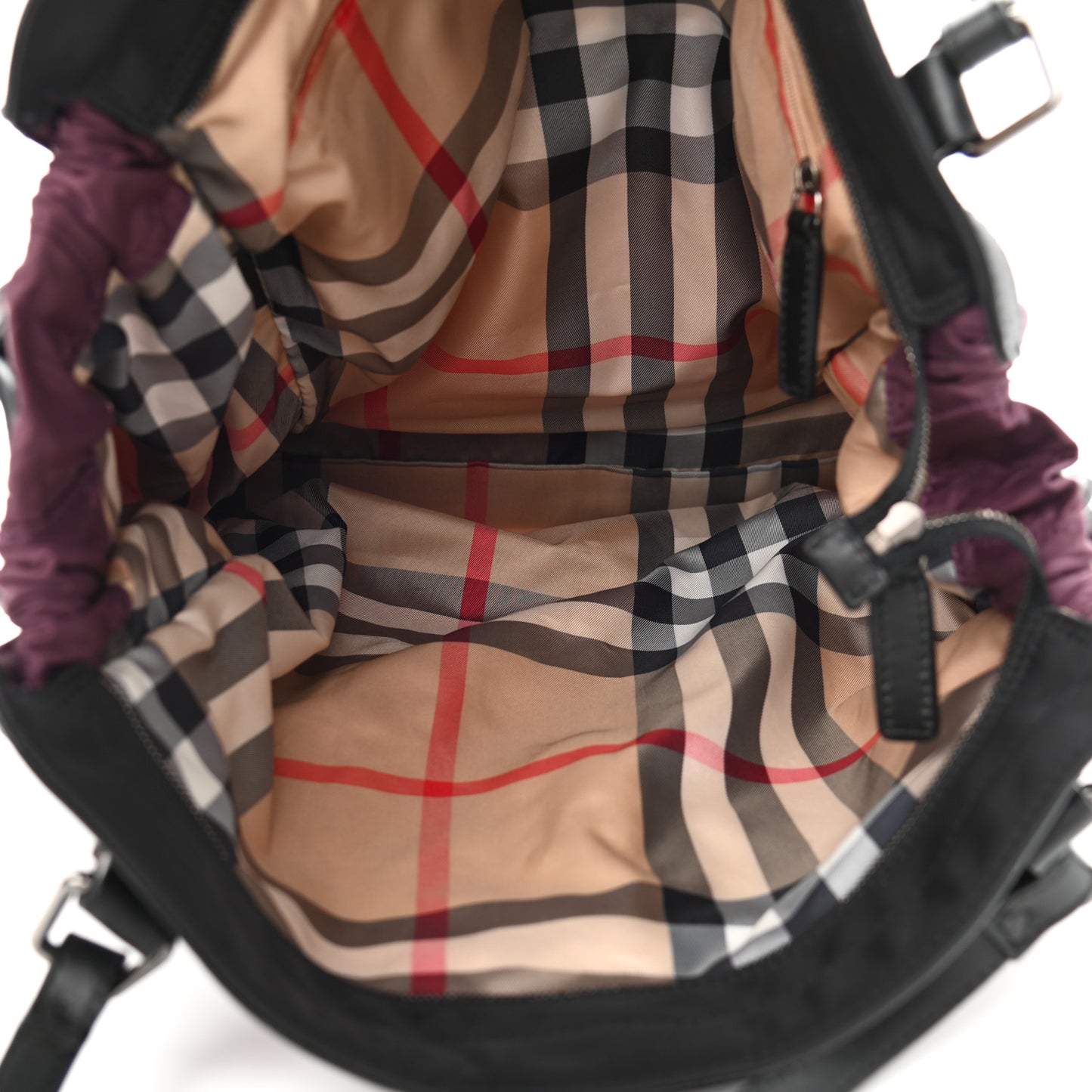 Nylon Small Buckleigh Packable Tote Purple