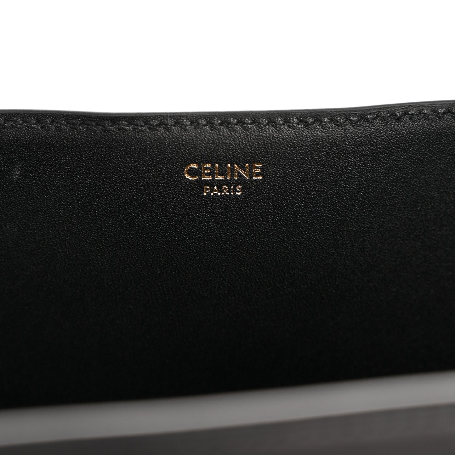 Smooth Calfskin Triomphe Medium Louise Bag Black