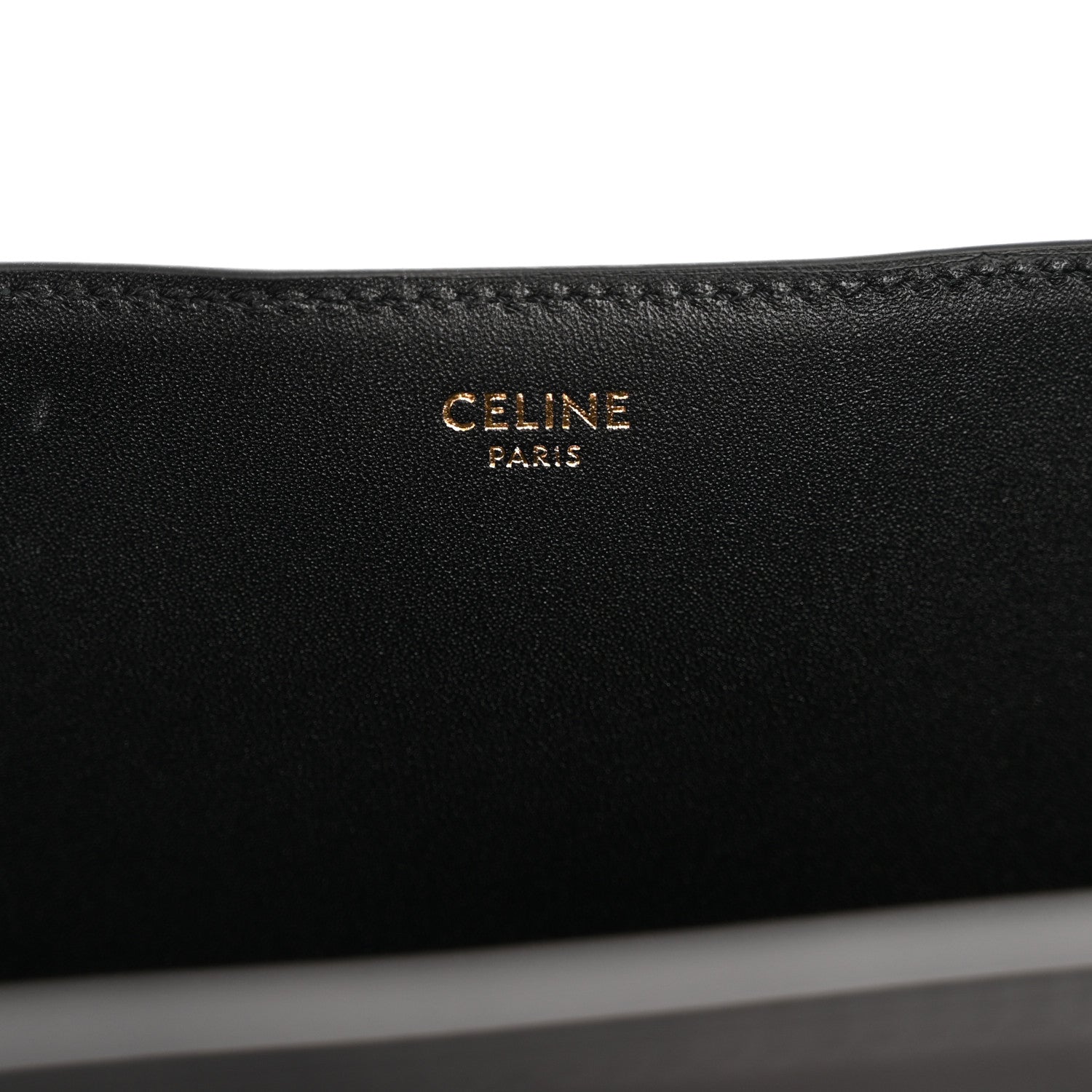 Celine Smooth Calfskin Triomphe Medium Louise Bag Black 13 of 25