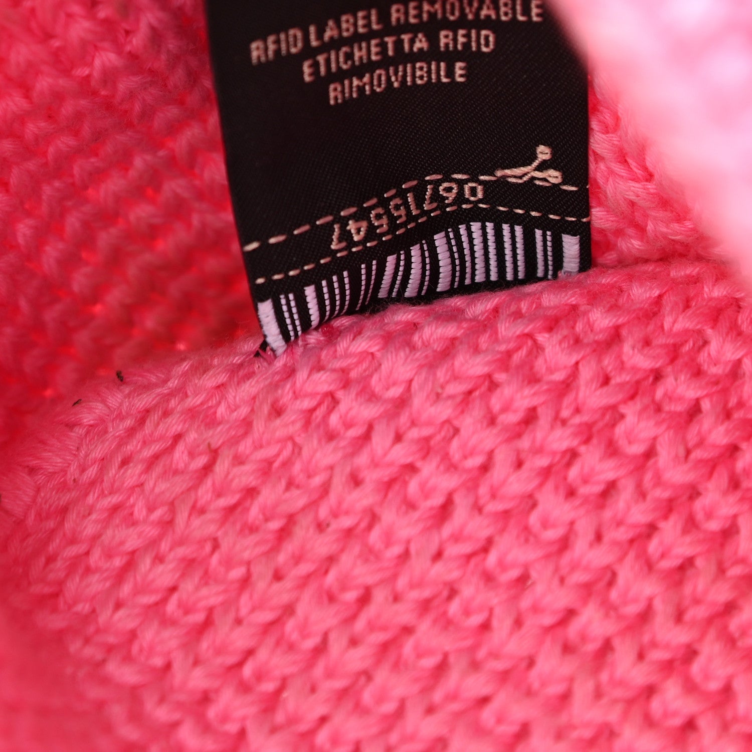 Fendi Fabric Crochet Vitello Grace Small Croissant Hobo Pink 8 of 13