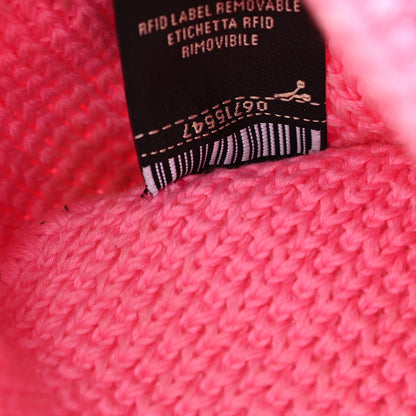 Fendi Fabric Crochet Vitello Grace Small Croissant Hobo Pink 8 of 13
