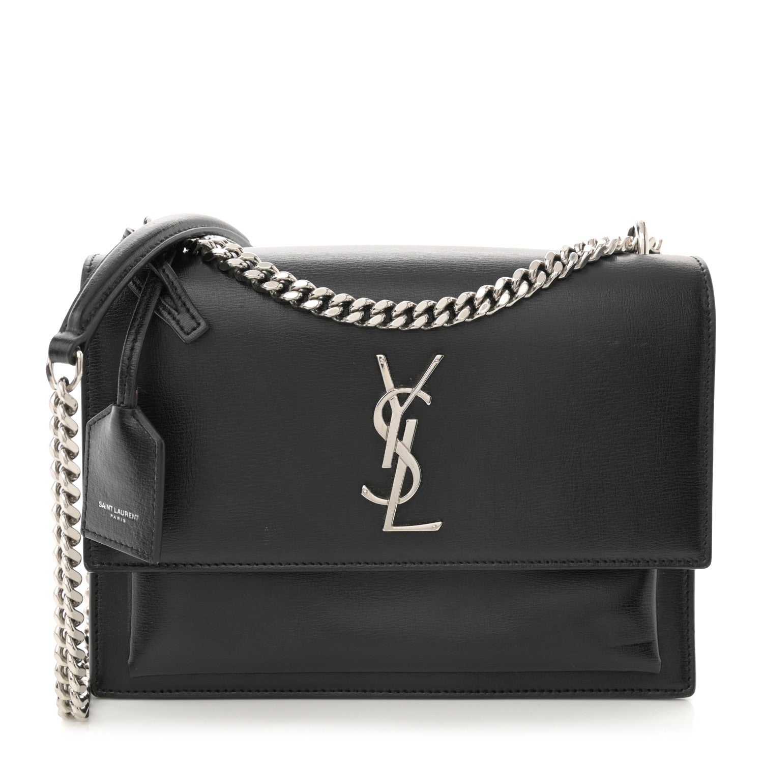 Saint Laurent Calfskin Medium Monogram Sunset Black 1 of 11