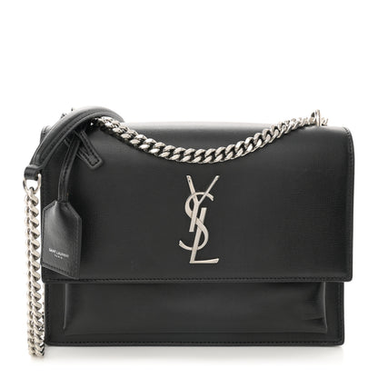 Saint Laurent Calfskin Medium Monogram Sunset Black 1 of 11