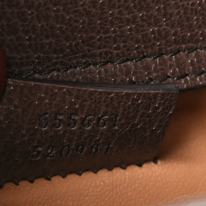 Gucci Monogram Jumbo GG Textured Dollar Calfskin Mini Diana Tote Bag Camel Ebony New Acero 7 of 10