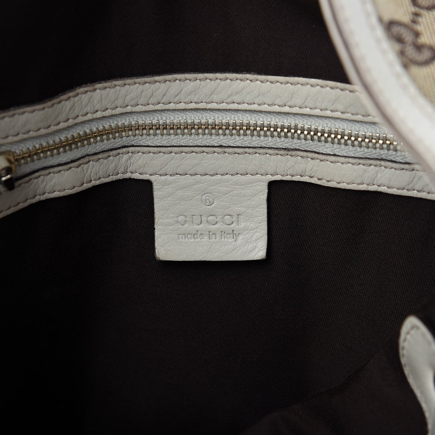 Monogram Large Wave Hobo Off White