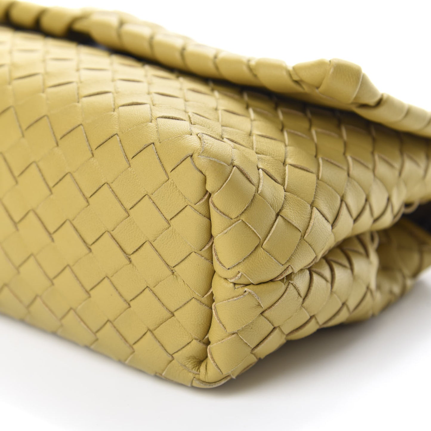 Nappa Intrecciato Baby Olimpia Shoulder Bag Moutarde