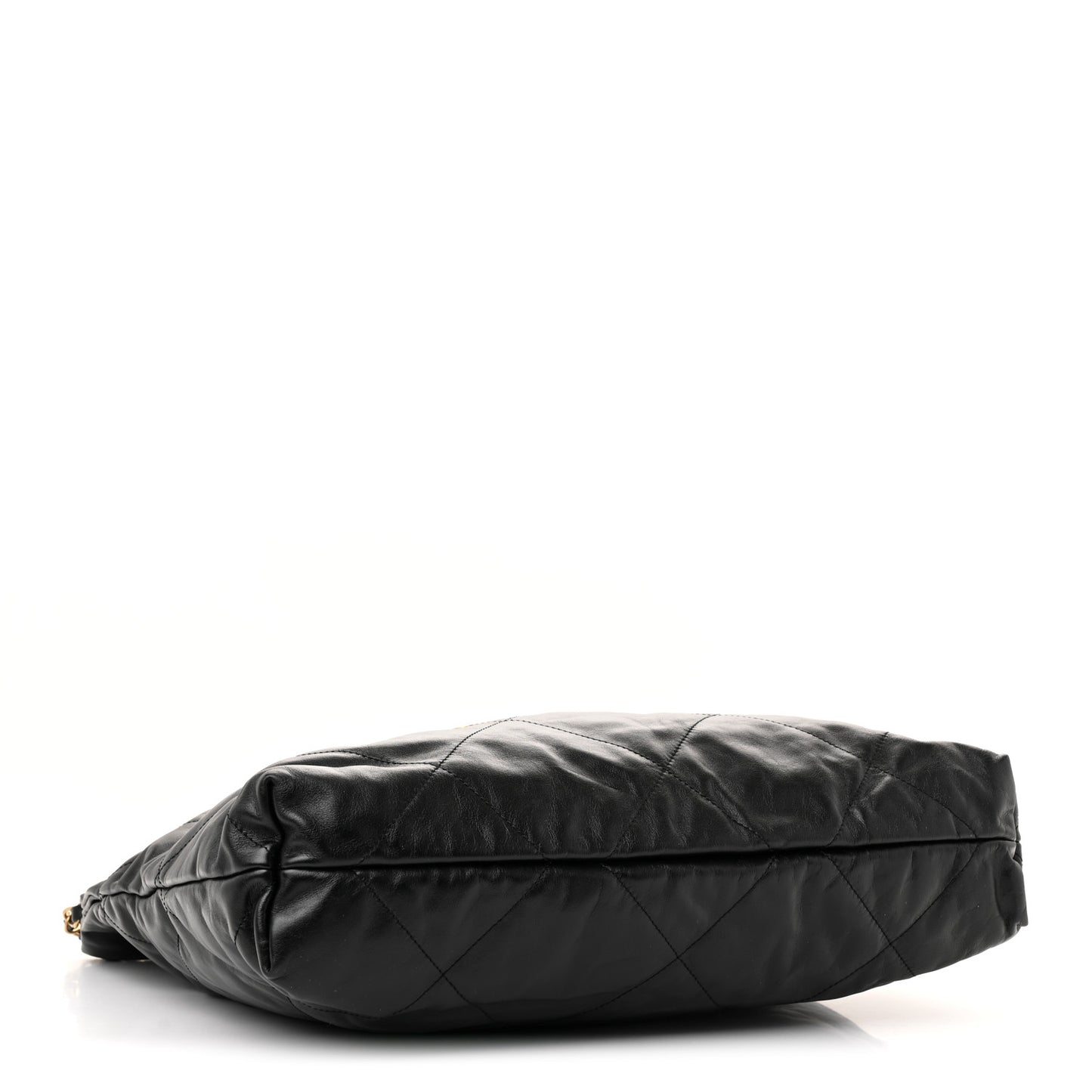 Shiny Calfskin Quilted Chanel 22 Black