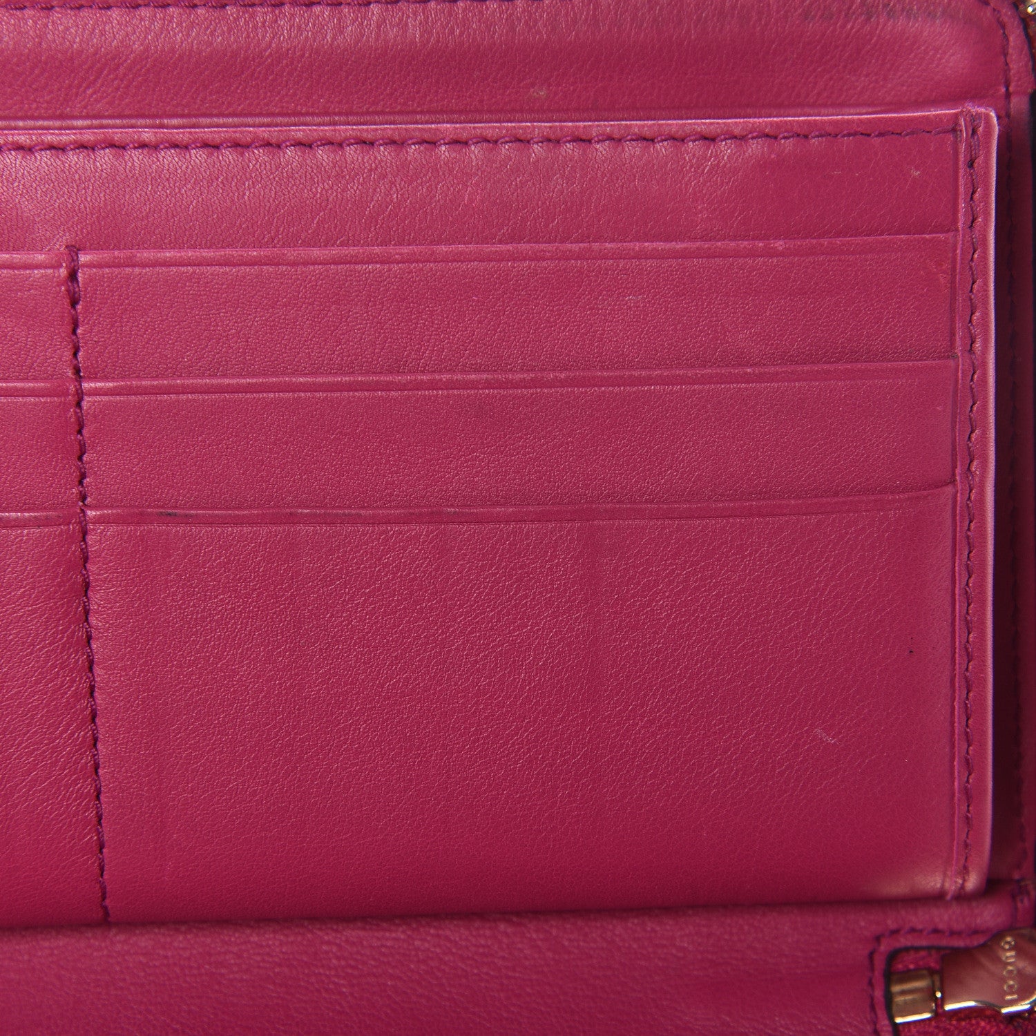 Gucci Patent Soho Zip Around Wallet Bright Bougainvillea 10 of 11