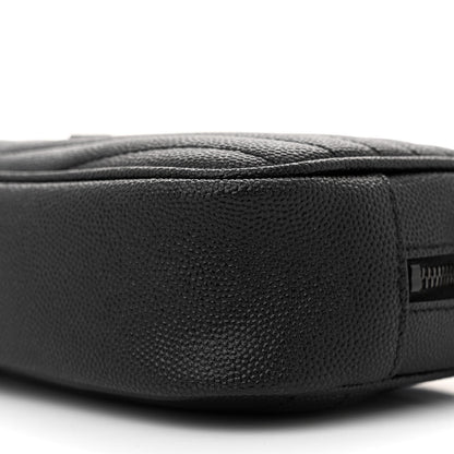 Saint Laurent Grain De Poudre Matelasse Monochrome Monogram Mini Lou Camera Bag Black 10 of 10