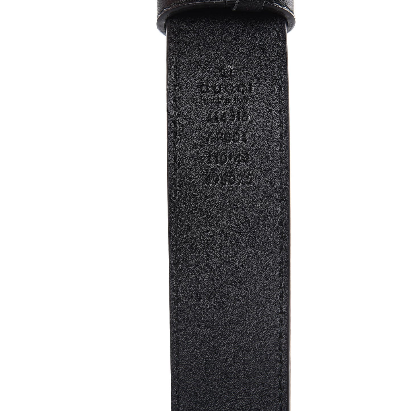 Moon Calfskin Double G 30mm Belt 110 44 Black