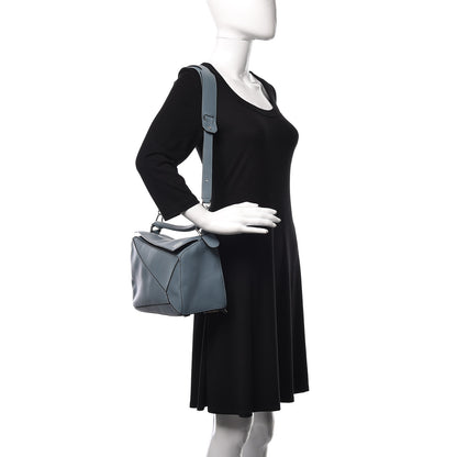 Loewe Calfskin Puzzle Bag Stone Blue 2 of 8