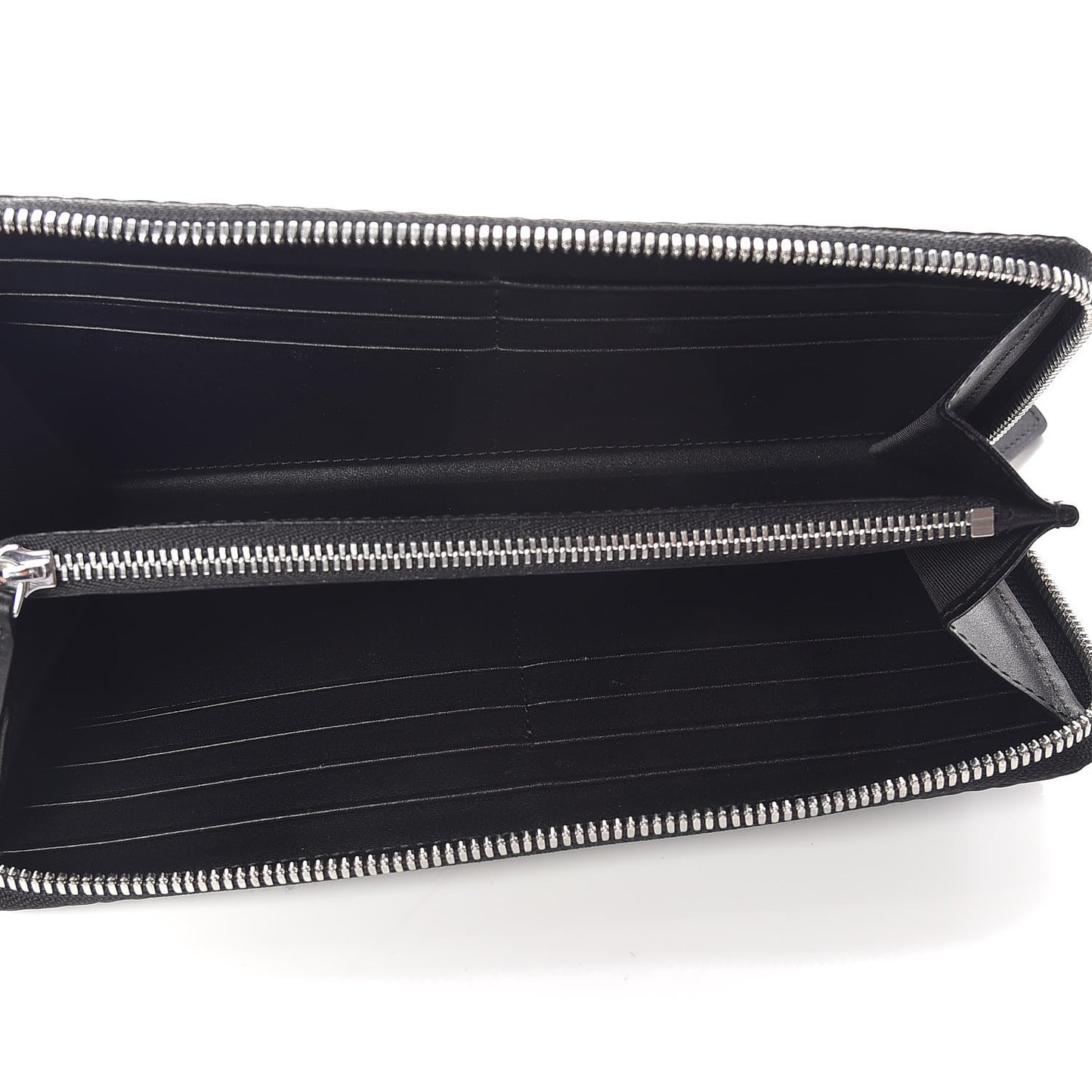Visetos Large Zip Around Wallet Black