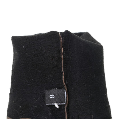 Chanel Metallic Lambskin Long Gloves 8 Black Brown 6 of 9