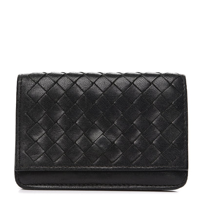 Bottega Veneta Nappa Intrecciato Card Holder Black 1 of 8