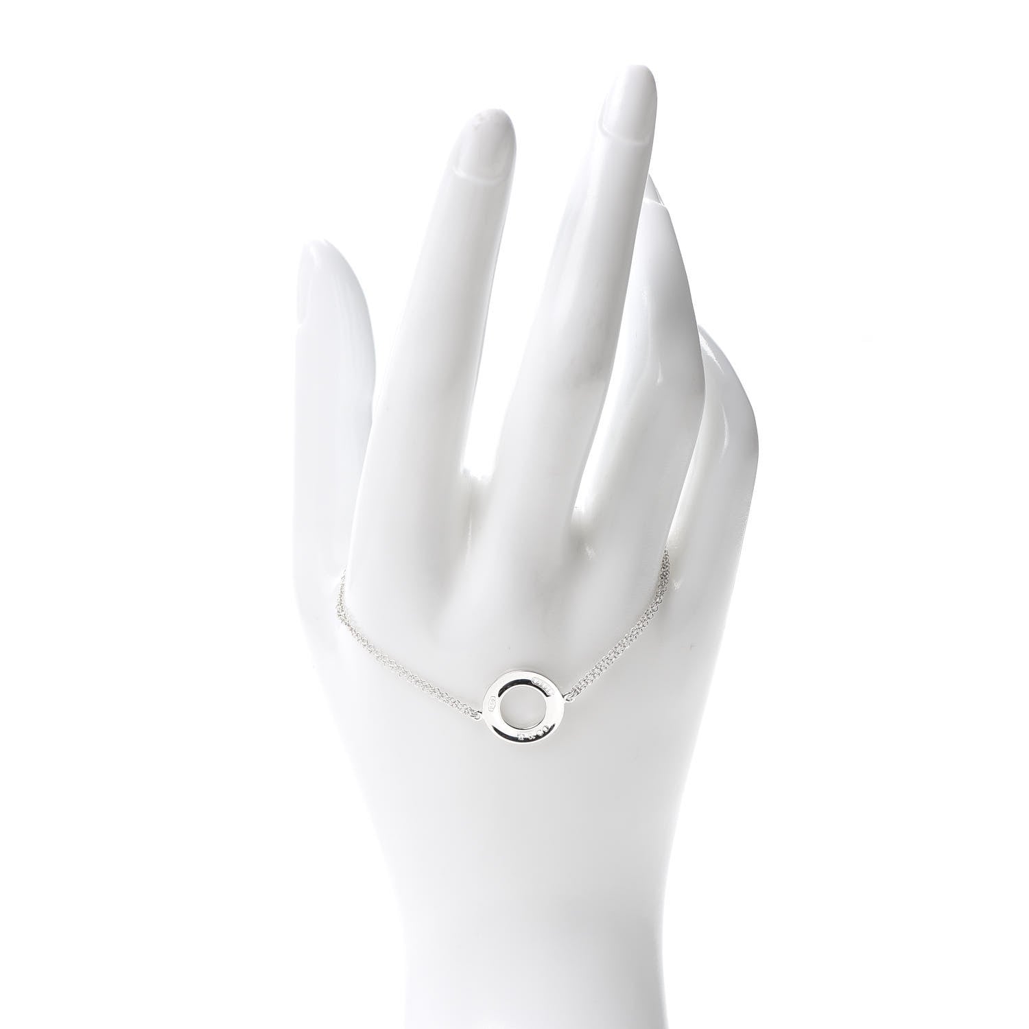 Tiffany Sterling Silver 1837 Circle Chain Bracelet 2 of 5