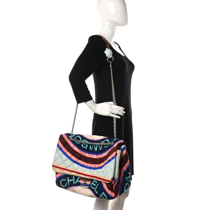 Chanel Fabric Quilted Printed XXL Flap Multicolor 2 of 11