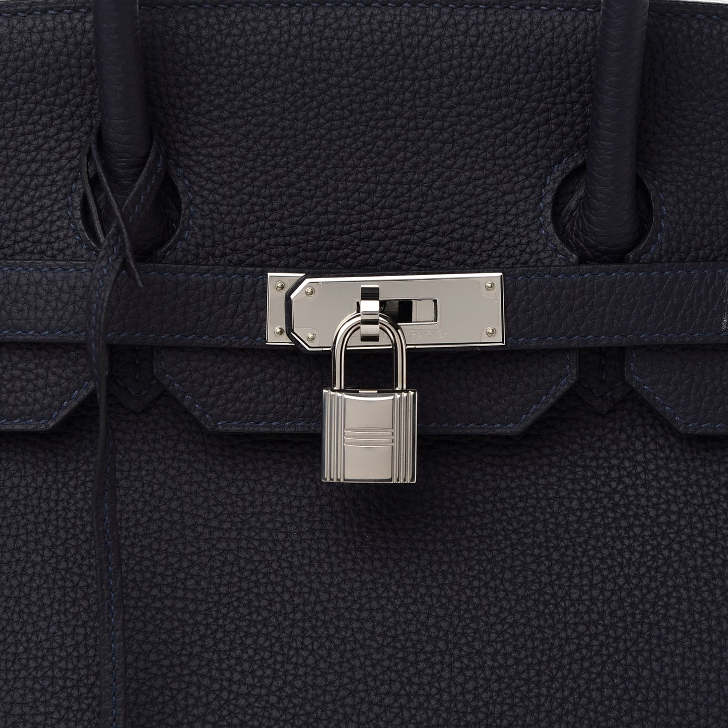 Togo Swift Officier Birkin 35 Bleu Nuit Vert Cypress