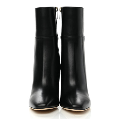 Jimmy Choo Shiny Calfskin Melrose 95 Ankle Boots 36.5 Black 2 of 8