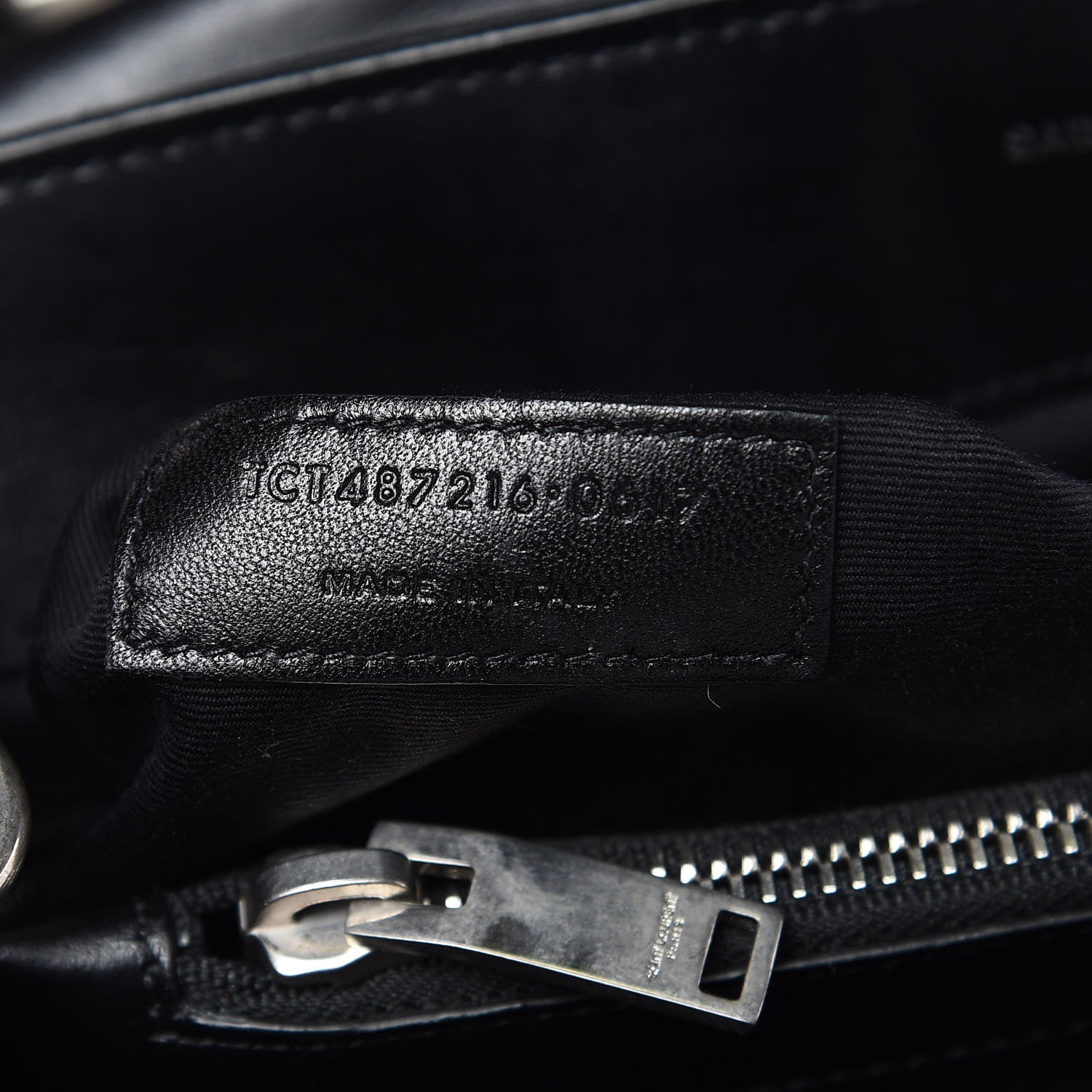 Saint Laurent Calfskin Y Quilted Monogram Medium Loulou Chain Satchel Black 7 of 11