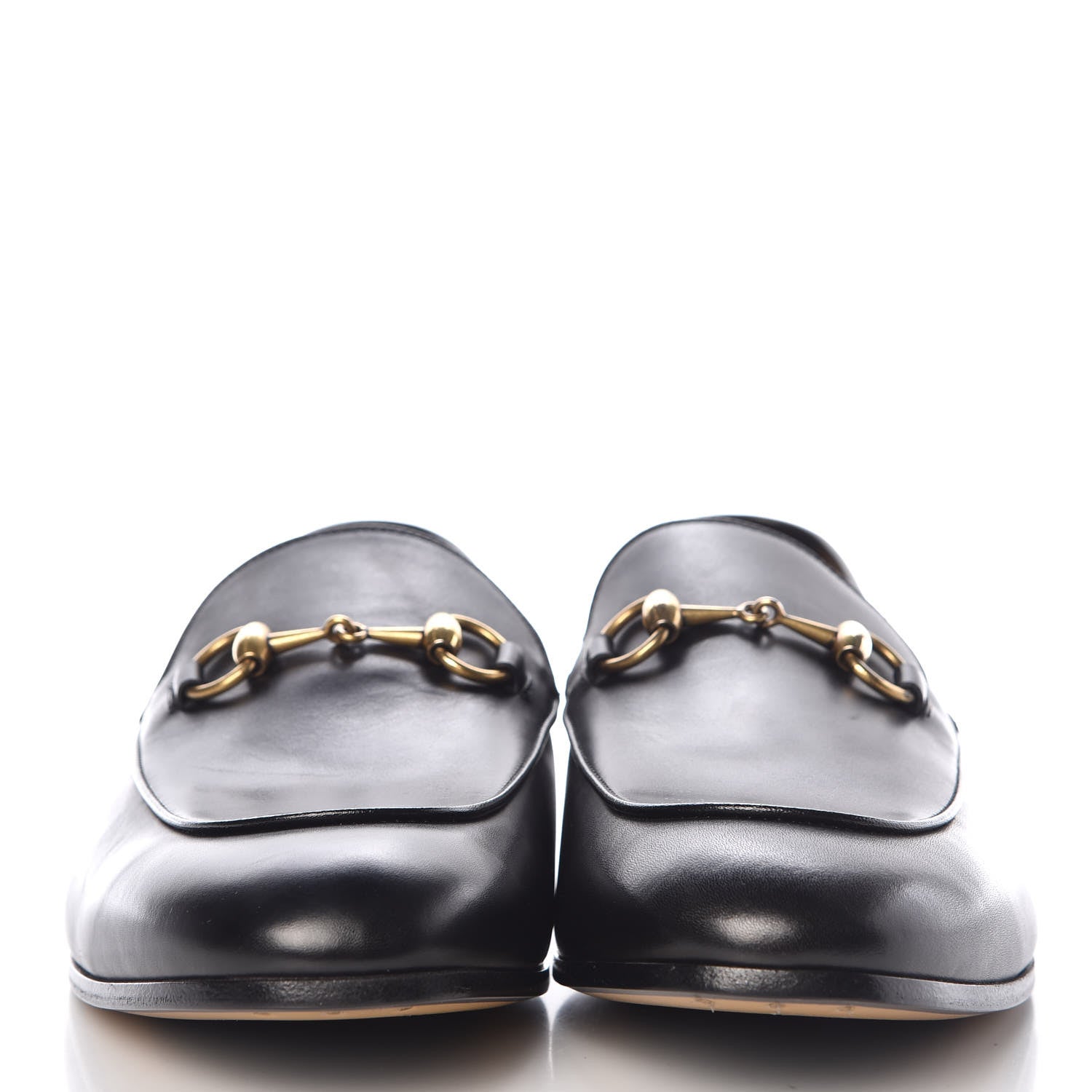 Gucci Calfskin Horsebit Mens Jordaan Loafers 9 Black 2 of 9