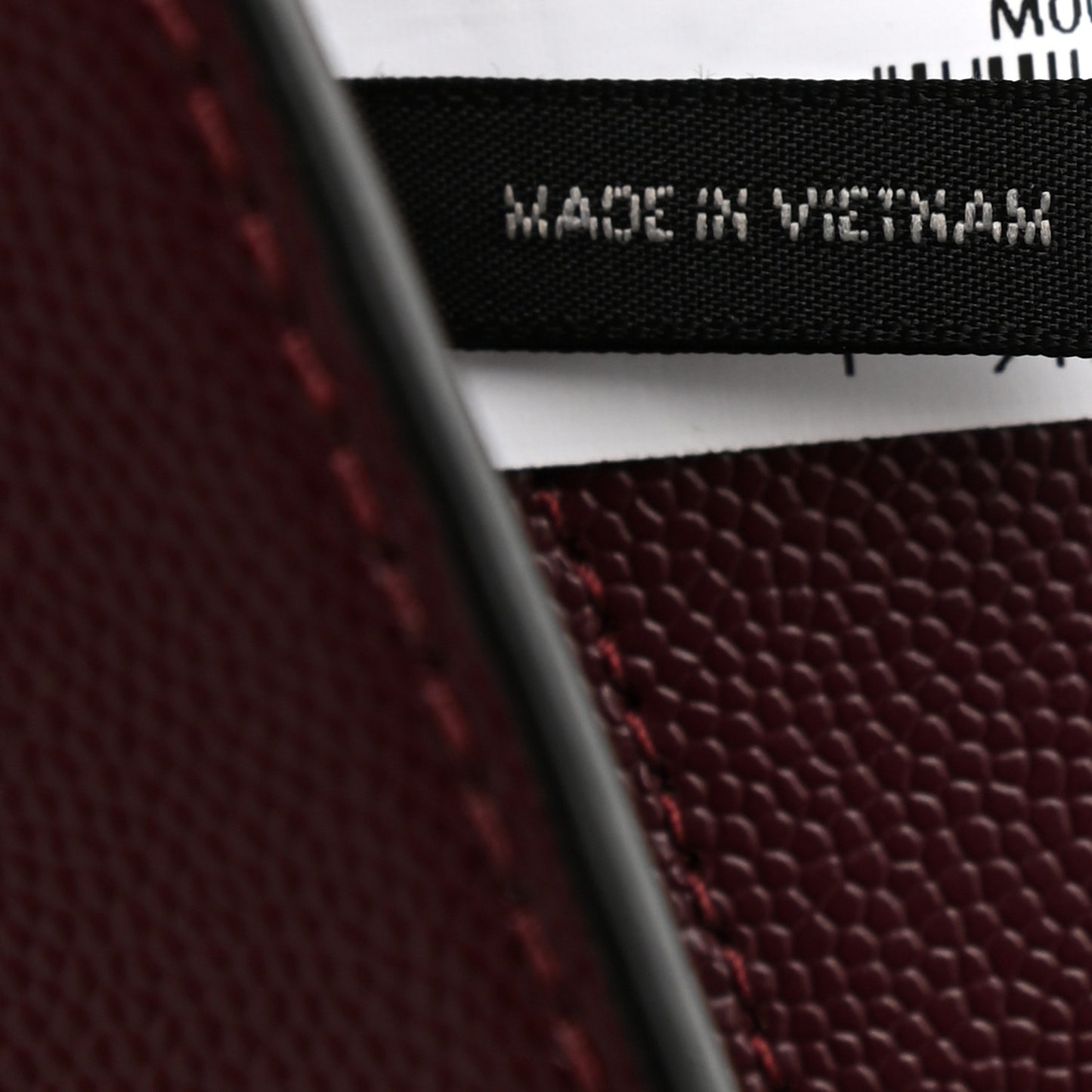 Textured Calfskin The J Link Shoulder Bag Burgundy