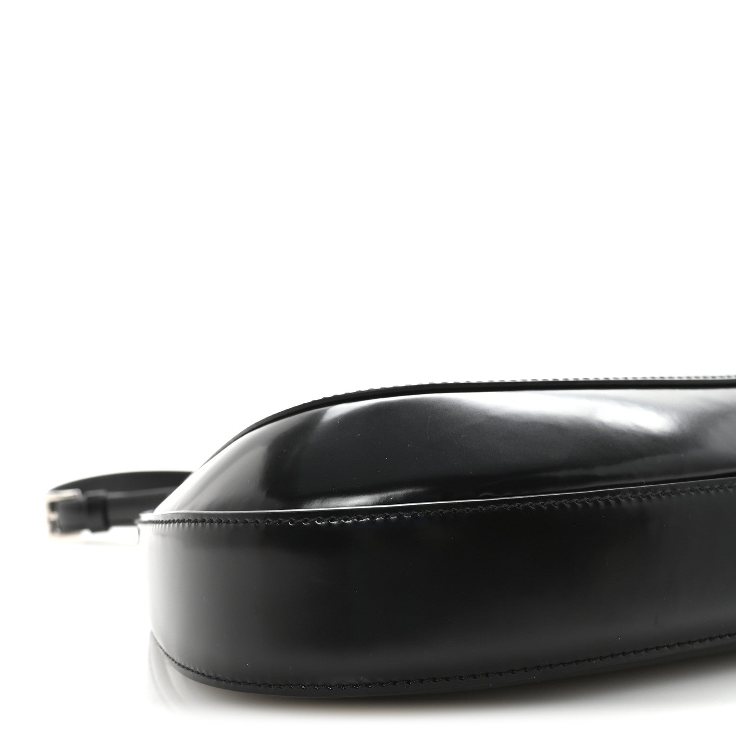 Prada Spazzolato Cleo Adjustable Strap Shoulder Bag  Black 8 of 9