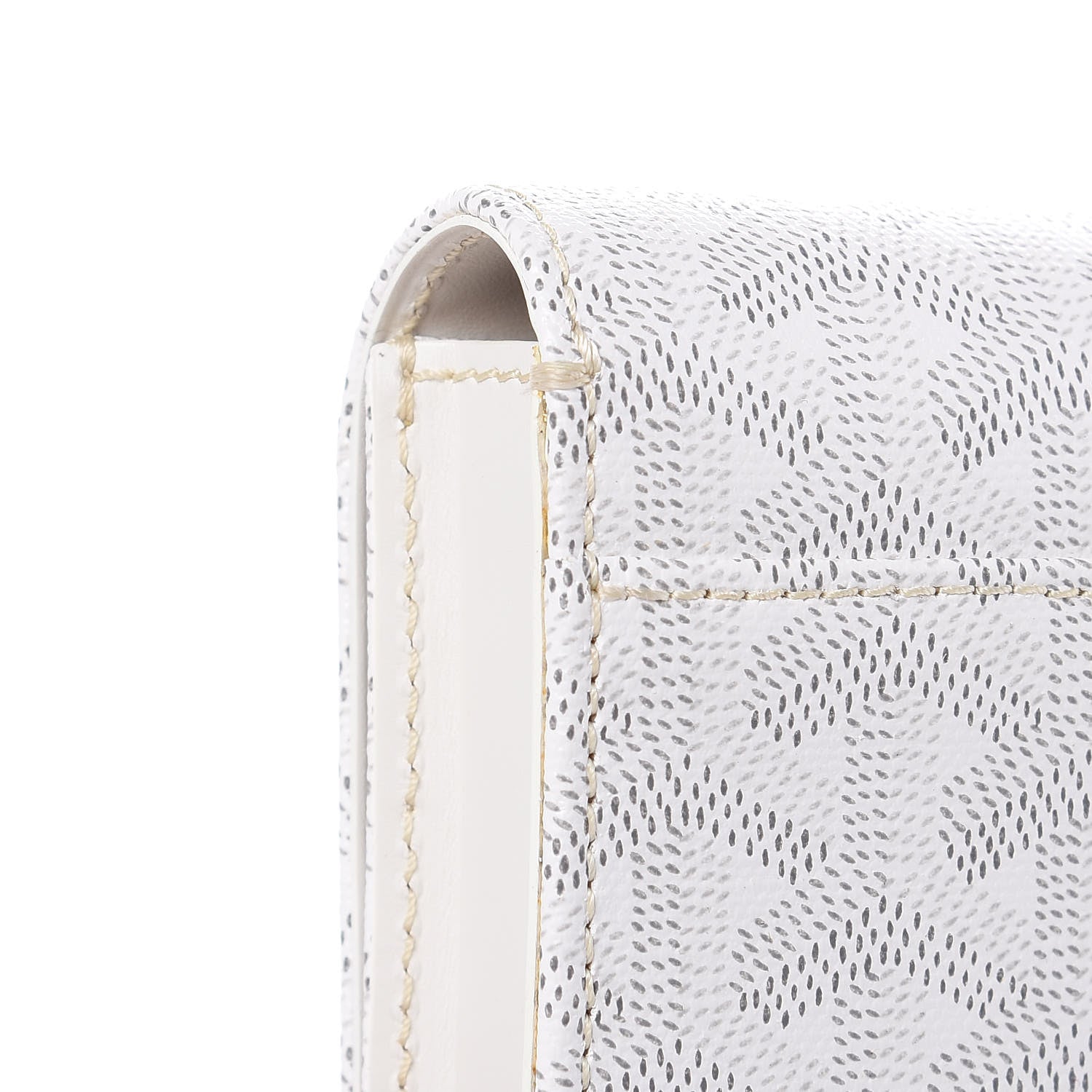 Goyard Goyardine Monte Carlo Bois Clutch White 9 of 10