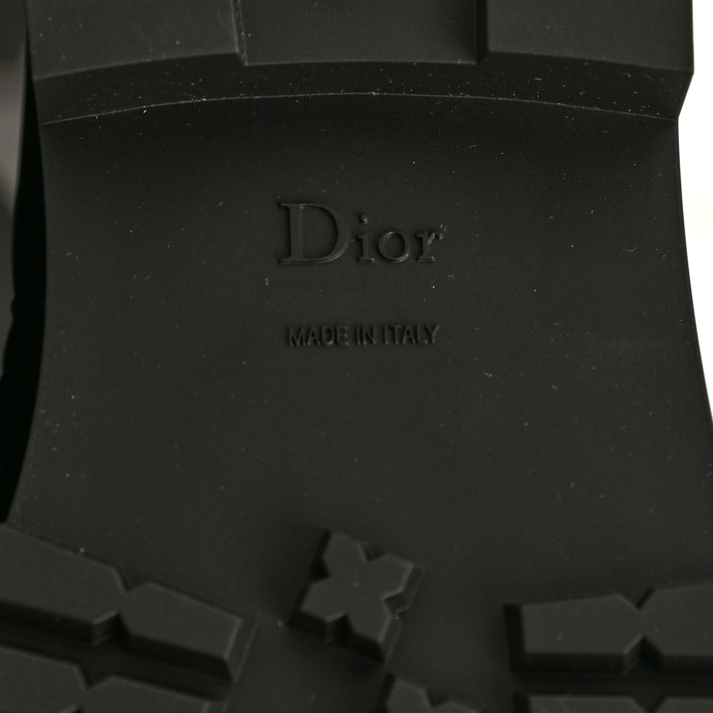 Rubber Diorcamp Low Boots 41 Black