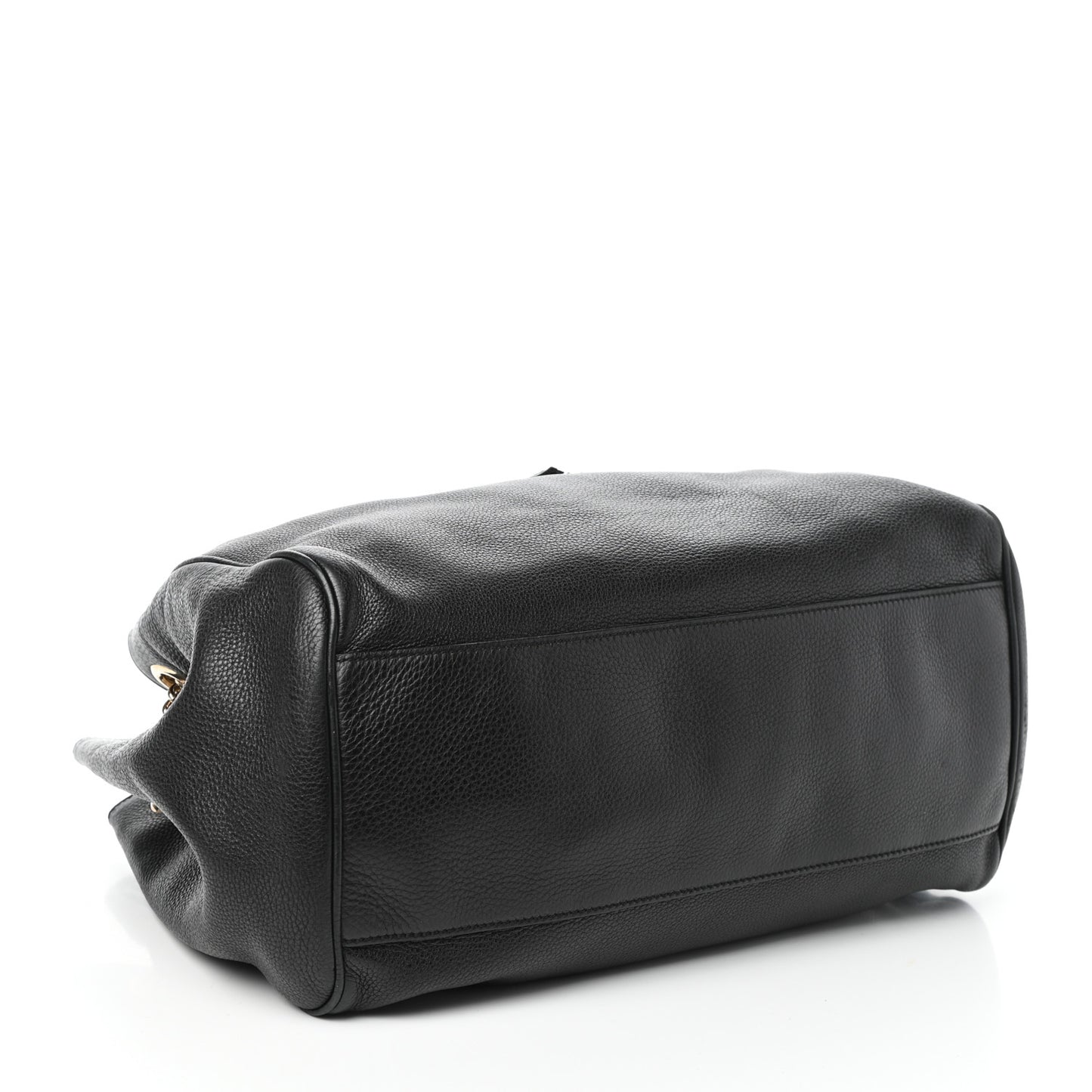 Calfskin Medium Emily Shoulder Bag Black