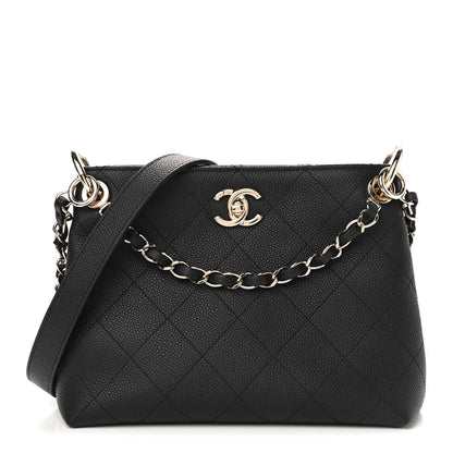 Chanel Caviar Quilted Small City Walk Hobo Black 1 of 8