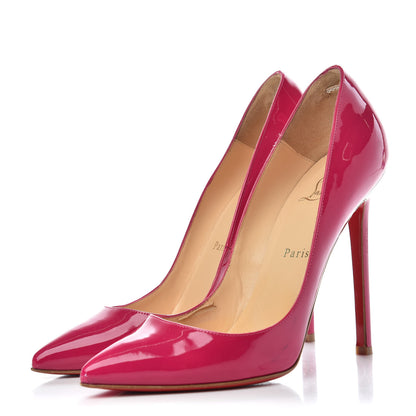 Christian Louboutin Patent Pigalle 120 Pumps 38 Fuchsia 3 of 9