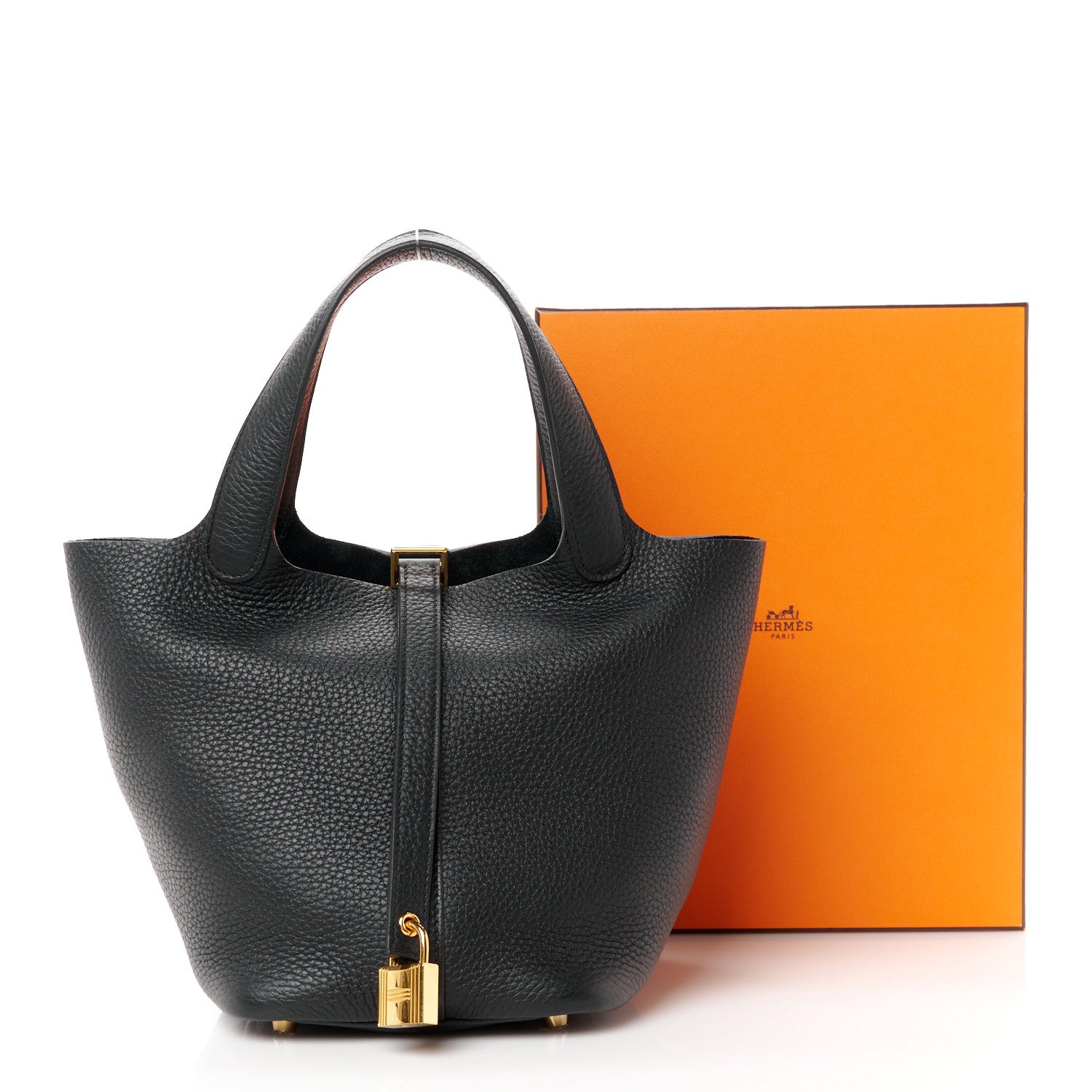 Hermes Taurillon Clemence Picotin Lock 18 PM Black 11 of 11