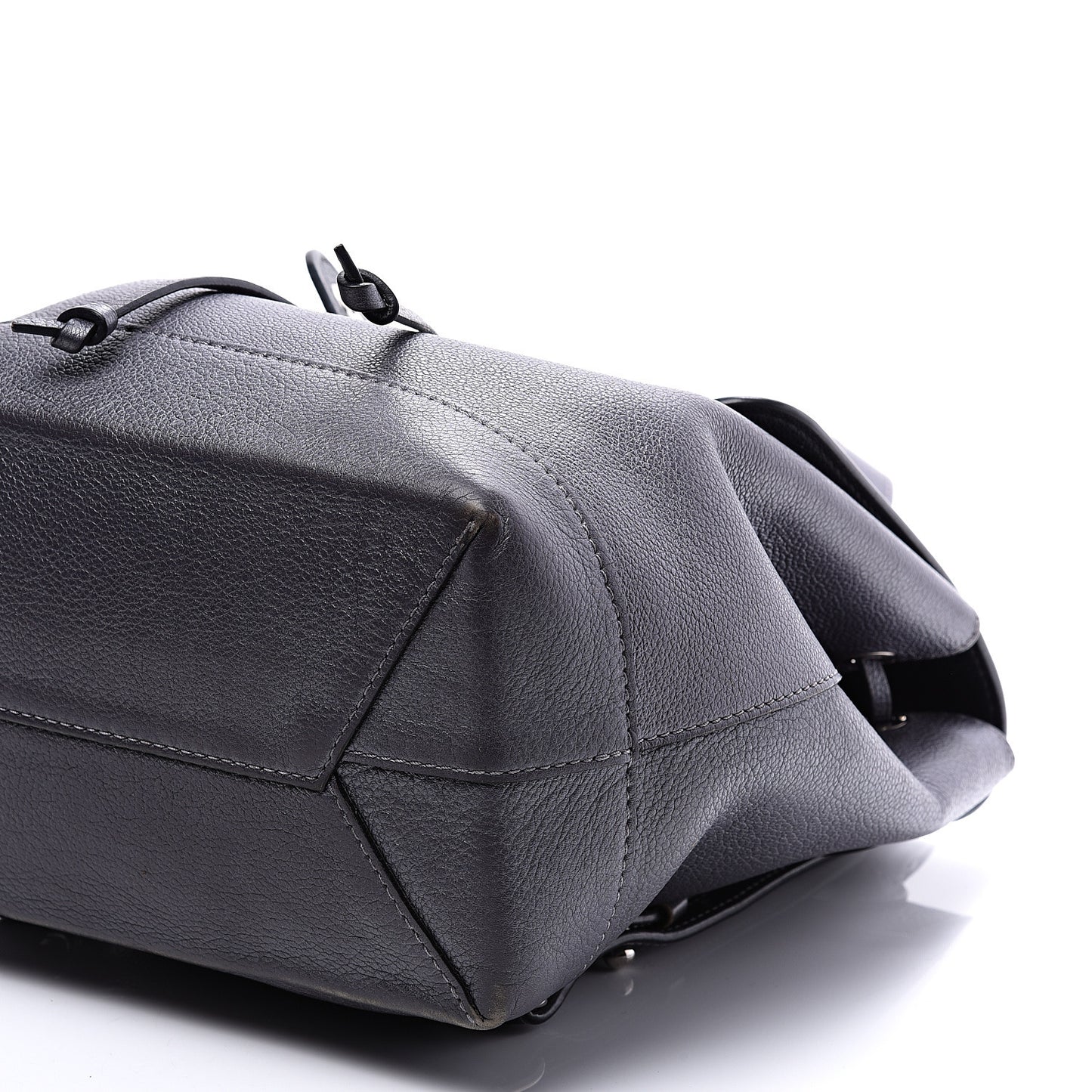 Calfskin Eyelet Lockme Backpack Black
