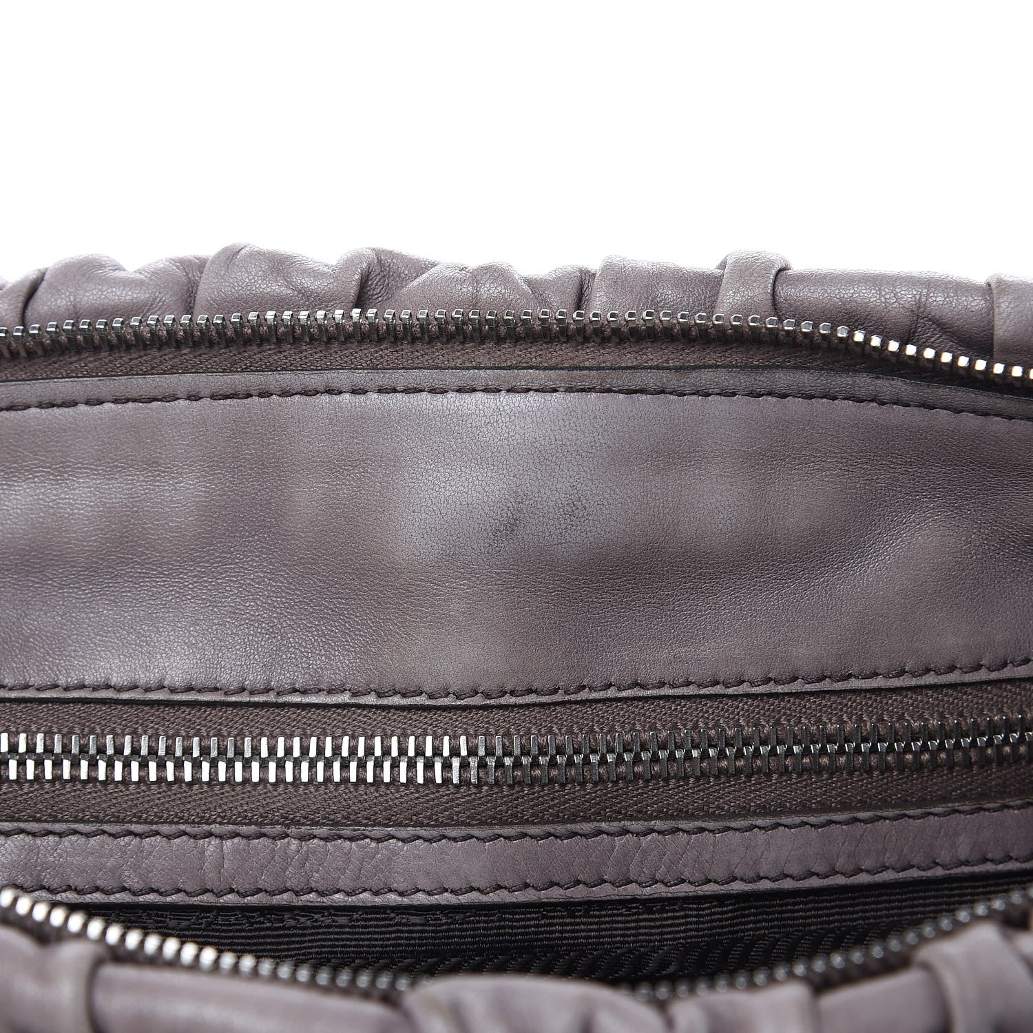 Prada Nappa Gaufre Shopping Satchel Bambu 16 of 18