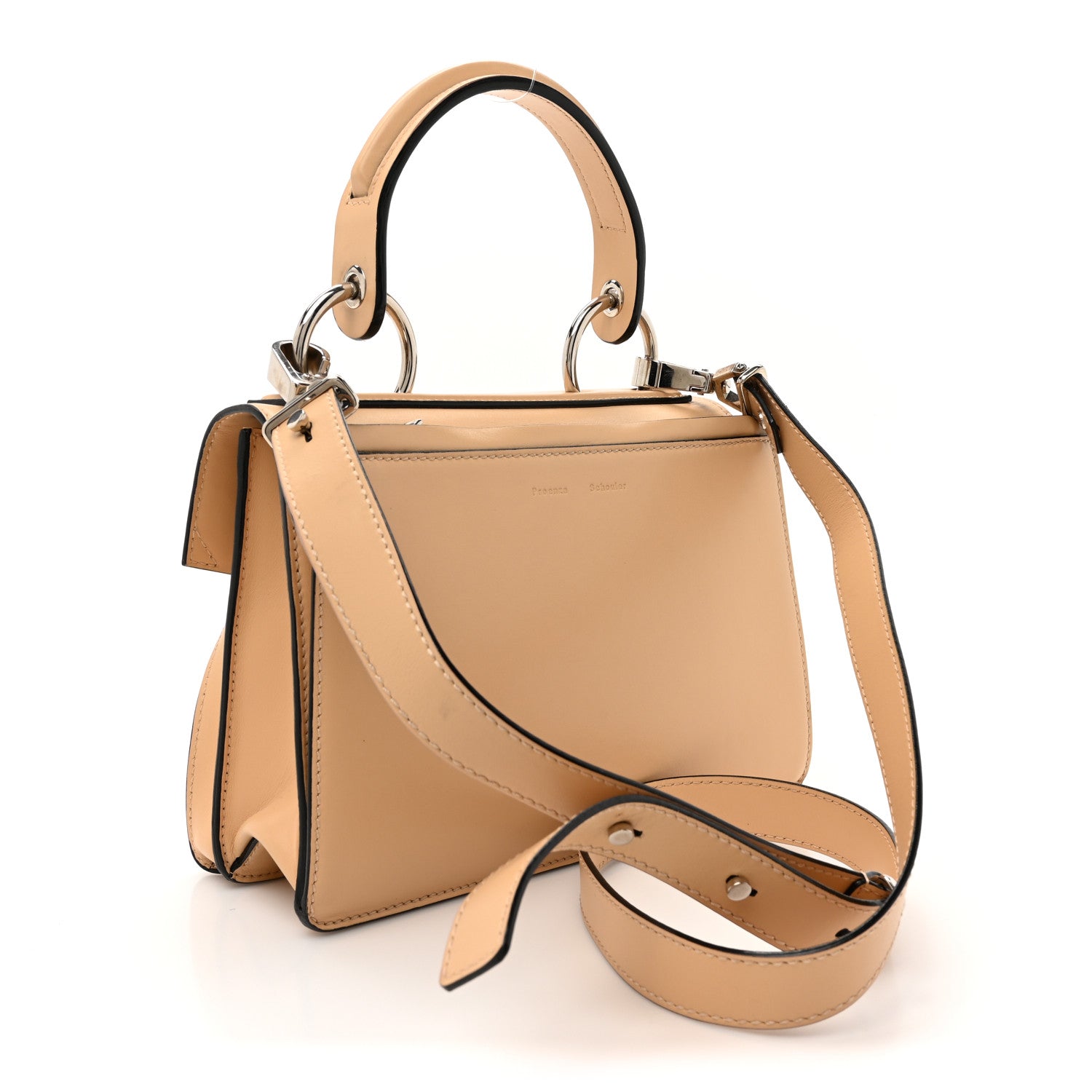 Proenza Schouler Calfskin Hava Top Handle Bag Warm Sand 3 of 19