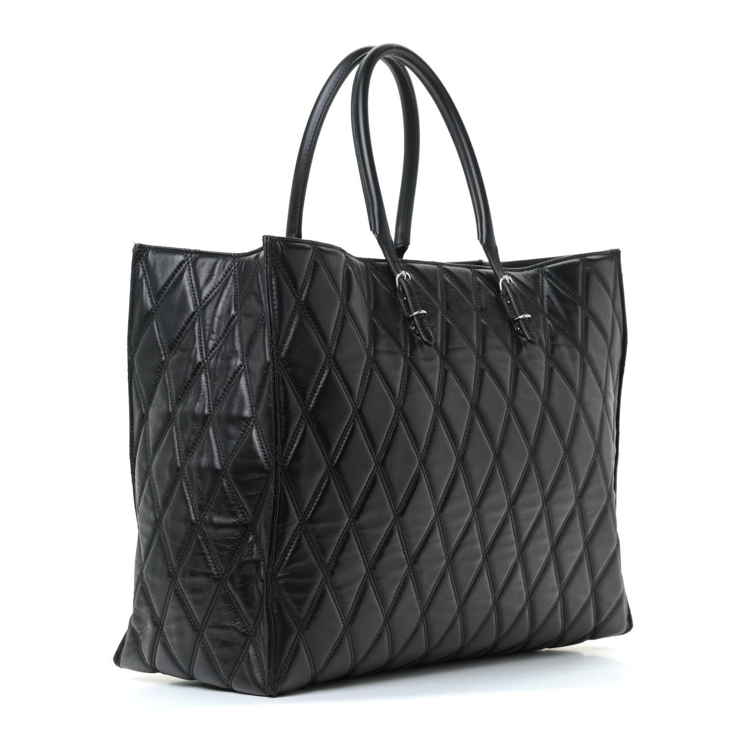 Balenciaga Veau Quilted Papier A4 Tote Black 3 of 11