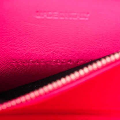 Balenciaga Shiny Box Calfskin Small Hourglass Top Handle Bag Acid Fuchsia 7 of 13