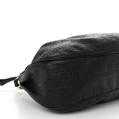 Gucci Guccissima Medium Sukey Hobo Black 9 of 10