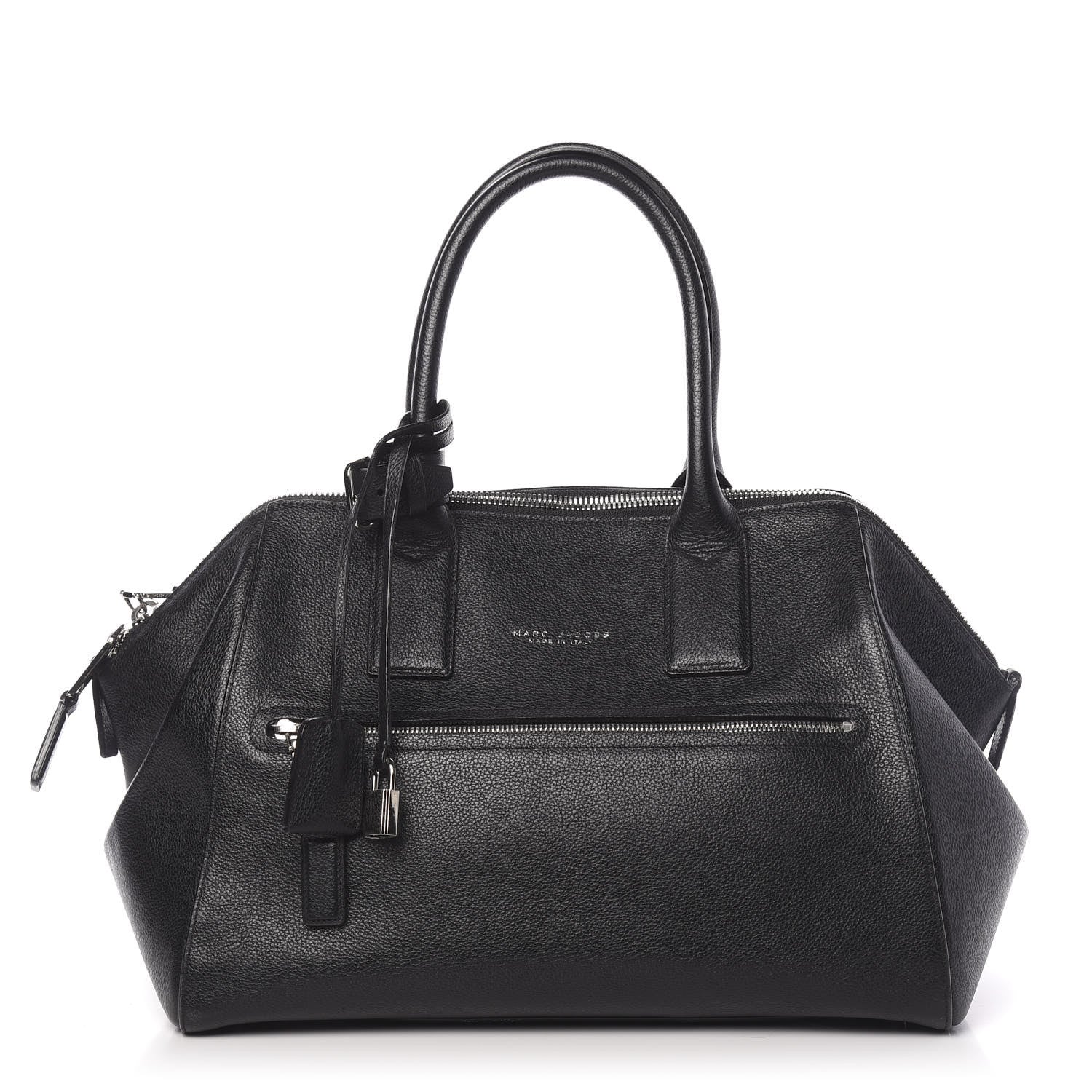 Marc Jacobs Textured Calfskin Medium Incognito Satchel Black 1 of 11