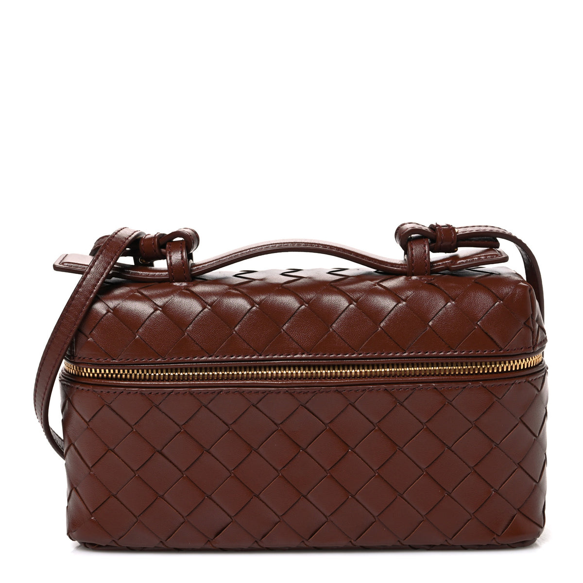 Bottega Veneta Nappa Intrecciato Bang Bang Vanity Case Sapele 1 of 10