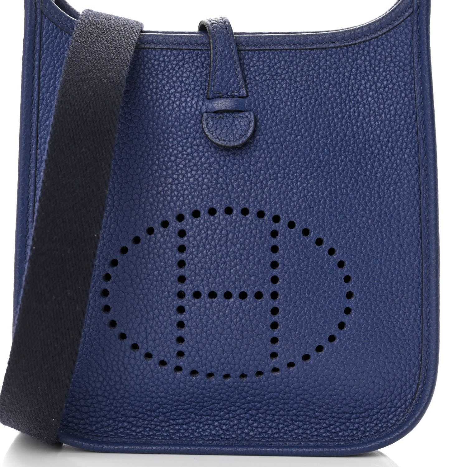 Hermes Taurillon Clemence Amazone Evelyne TPM Blue Saphir Blue Indigo 8 of 11