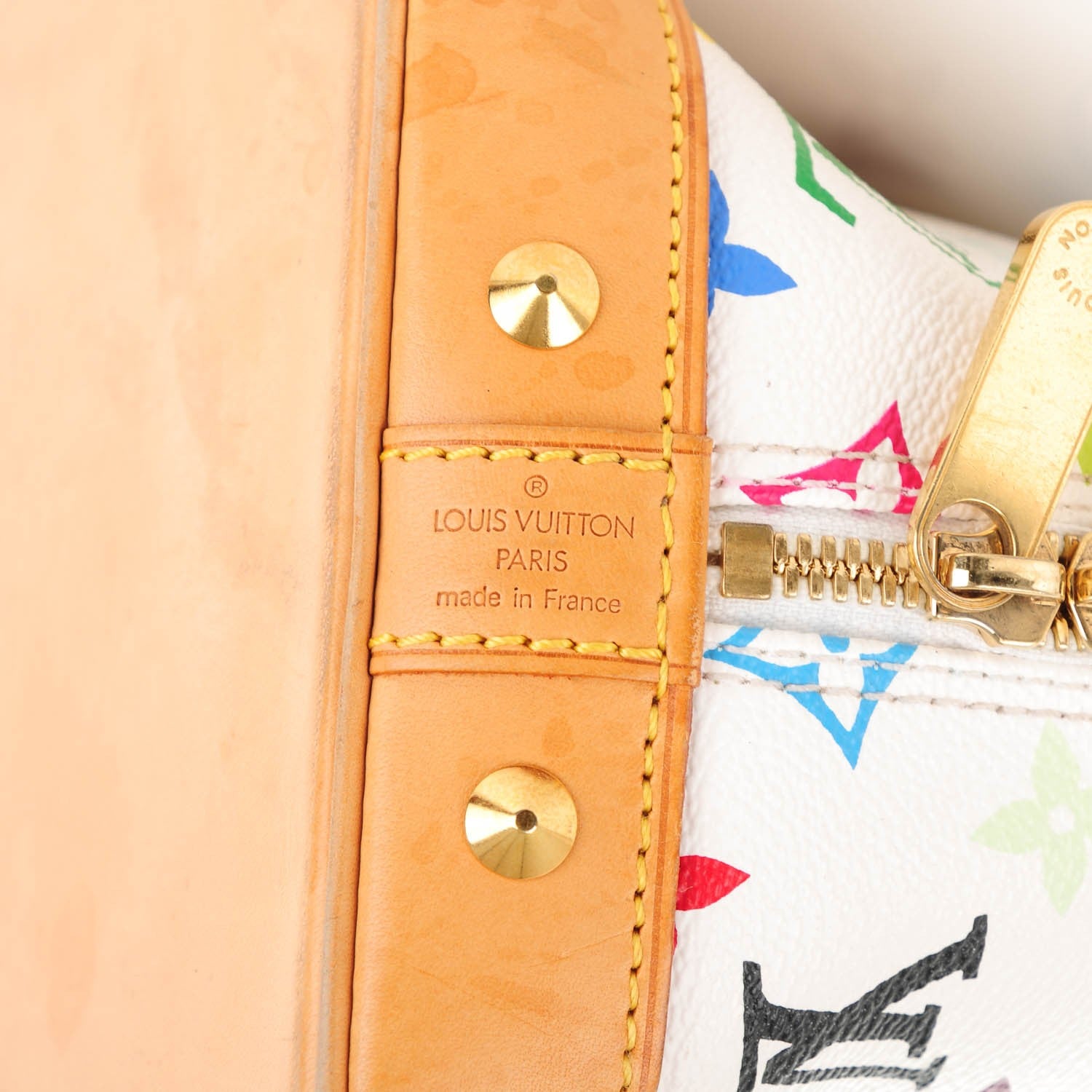 Louis Vuitton Monogram Multicolor Alma White 7 of 10